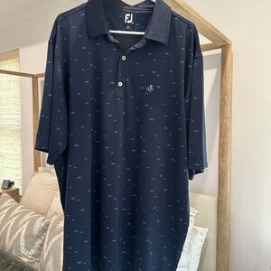Men's Foot Joy Navy Polo Shirt